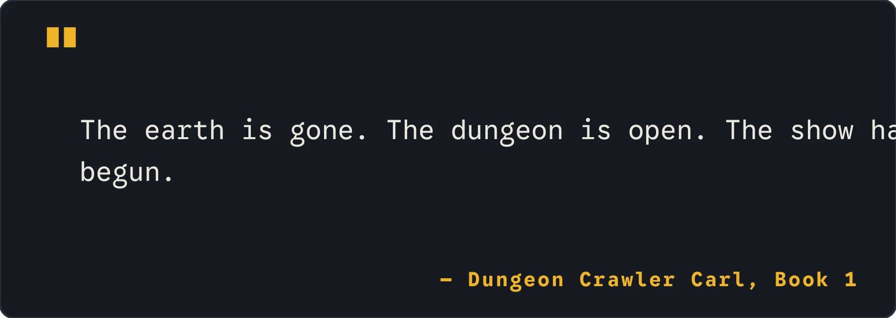 Book 1 quote card